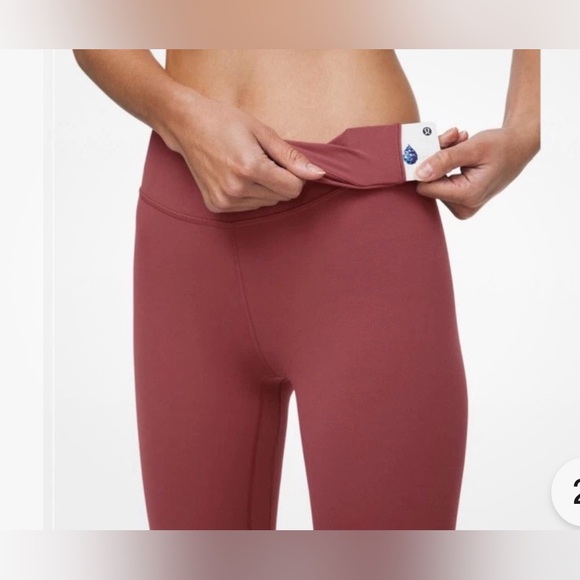 Lululemon Align High Rise Pant 28" Size 4 Color Chianti - Picture 3 of 12